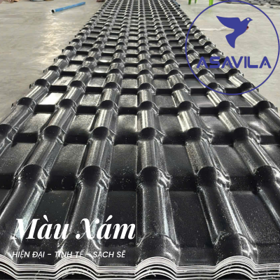 NGÓI NHỰA ASAVILA MÀU XÁM LÔNG CHUỘT CAO CẤP