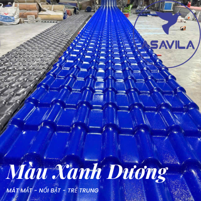 NGÓI NHỰA ASAVILA MÀU XANH DƯƠNG CAO CẤP